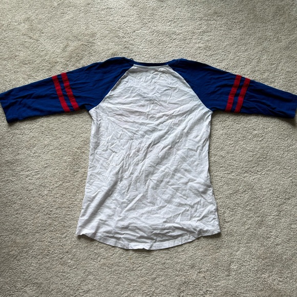 Chicago Cubs Quarter Sleeve Women’s Raglan Tee –Official MLB Genuine Merchandise - Picture 2 of 3